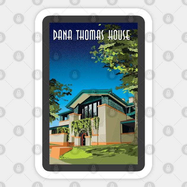 Dana Thomas House Sticker by Limey_57